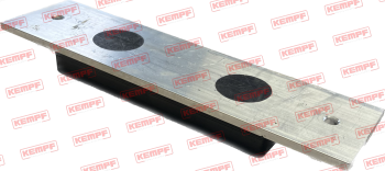 Preview: 24259 Kempf Gummiauflage, Alu,  225(145)x60(55)x5+17 mm